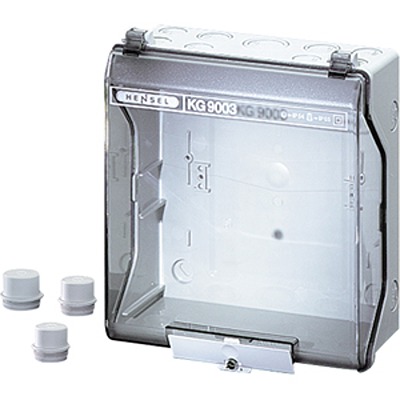 HENSEL KG Series Grey Polystyrene Junction Box, IP55, IP66, 95 x 182 x 205mm