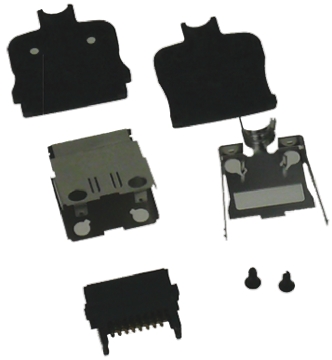 Hirose 16-Way IDC Connector Plug for  Through Hole Mount