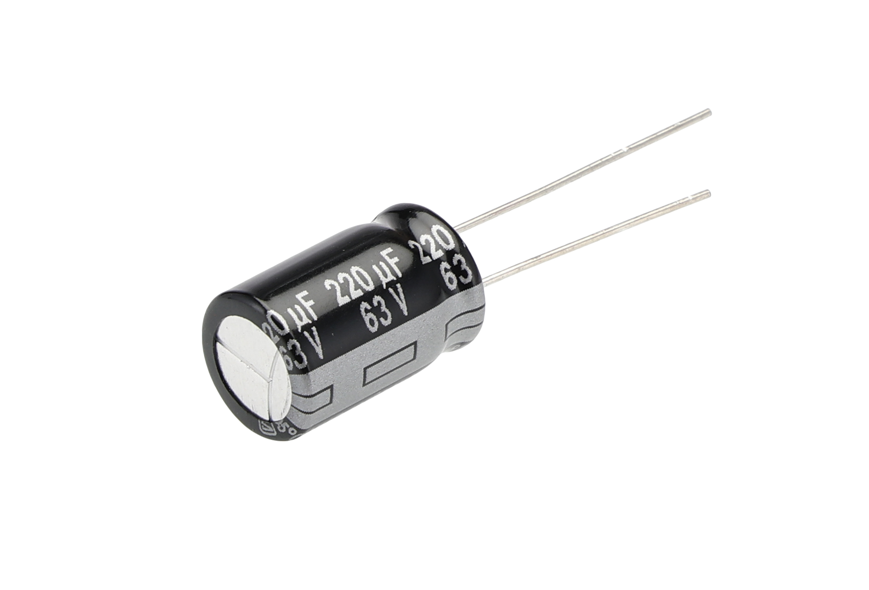 Panasonic 220μF Aluminium Electrolytic Capacitor 63V dc, Radial, Through Hole - ECA1JHG221