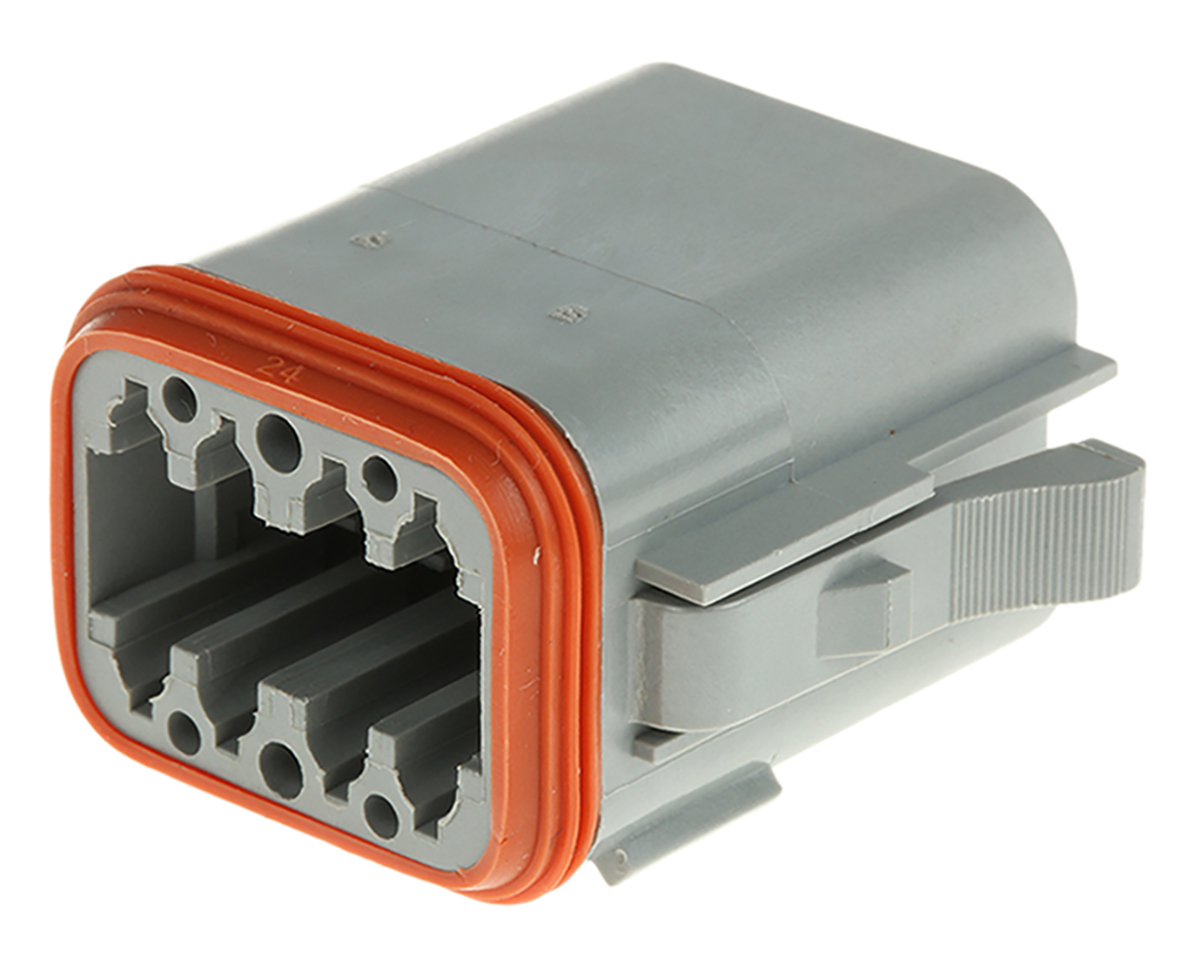 Amphenol Industrial, AT Automotive Connector Plug Cable Mount 8 Way AT06-08SA