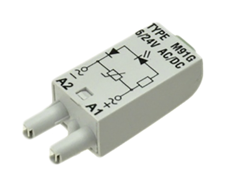 Relpol Pluggable Function Module, LED Varistor