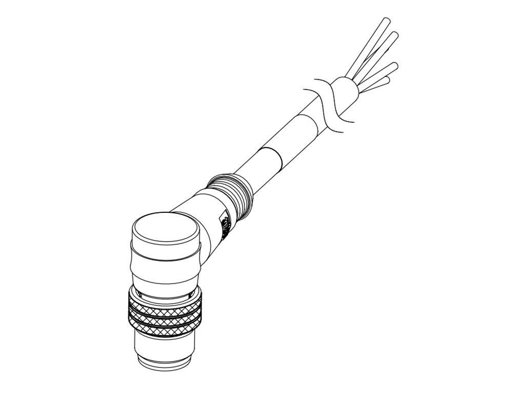 Molex Male Cordset, 10 m