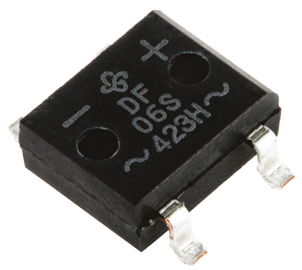 Vishay Bridge Rectifier, 1A, 600V, 4-Pin