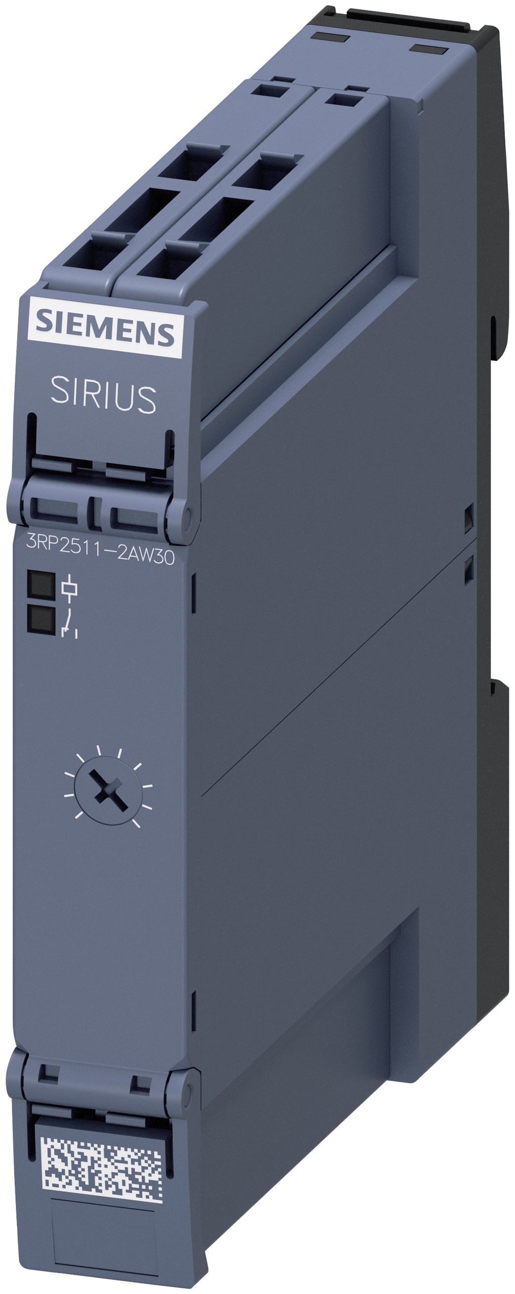 Siemens 3RP25 Series DIN Rail Mount Timer Relay, 12 → 240V ac/dc, 1-Contact, 0.5 → 10s, 1-Function, SPDT