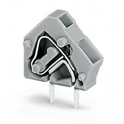 WAGO 236 Series PCB Terminal Block, 1-Contact, 5.08mm Pitch, Through Hole Mount, 1-Row, Cage Clamp Termination
