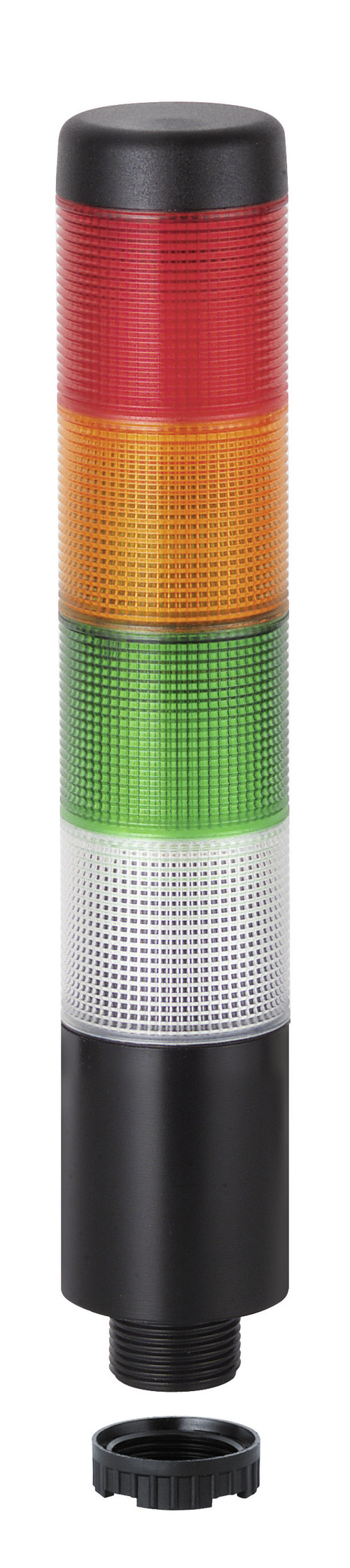 Werma Kompakt 37 Series Clear, Green, Red, Yellow Signal Tower, 4 Lights, 24 V