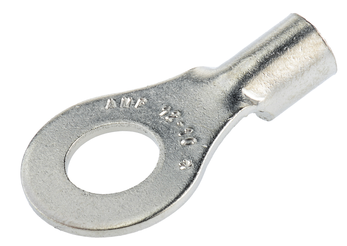 TE Connectivity, STRATO-THERM Uninsulated Ring Terminal, M6 Stud Size, 2.6mm² to 6.6mm² Wire Size