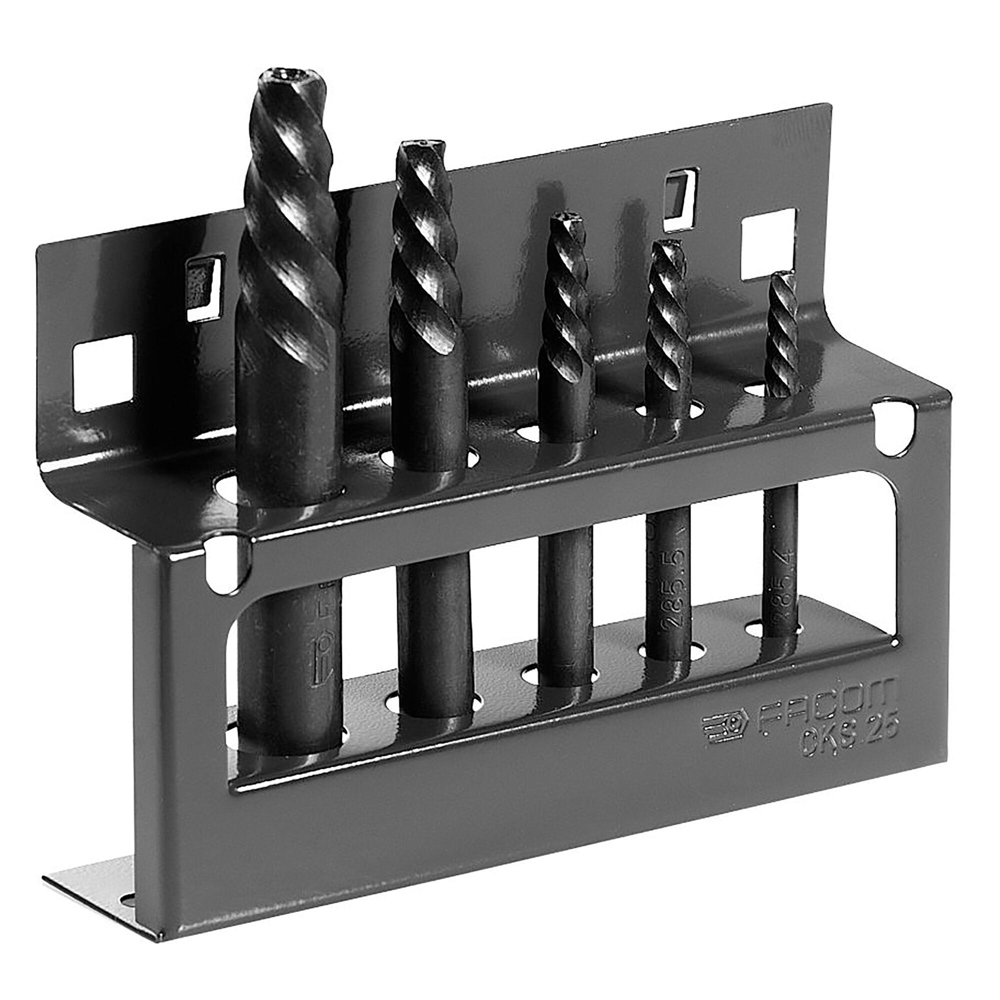 Facom 5 piece Stainless Steel Screw Extractor