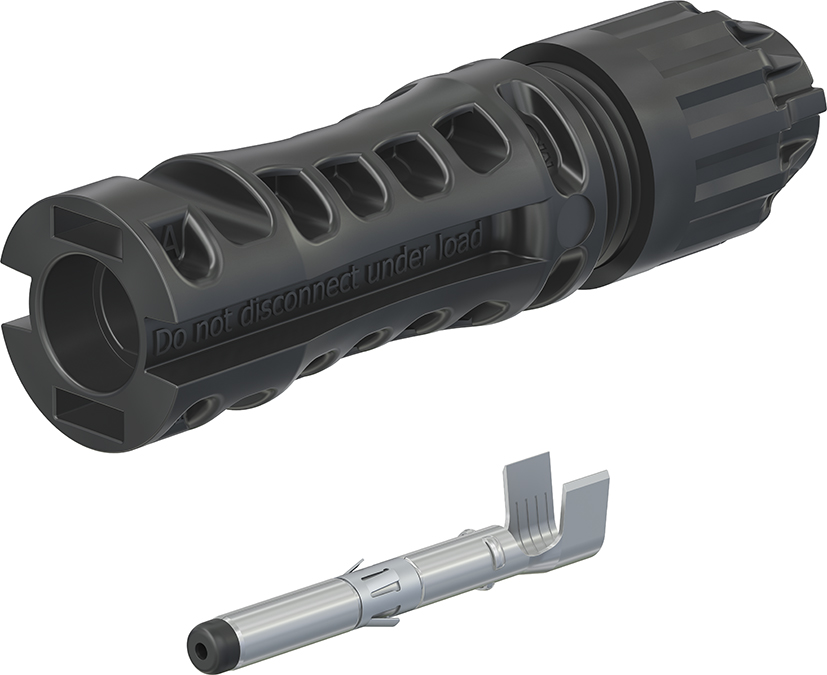 Staubli MC4-Evo 2 Series, Male, Panel Mount Solar Connector, Cable CSA, 10mm², Rated At 69A, 1.5 kV PV-KST4