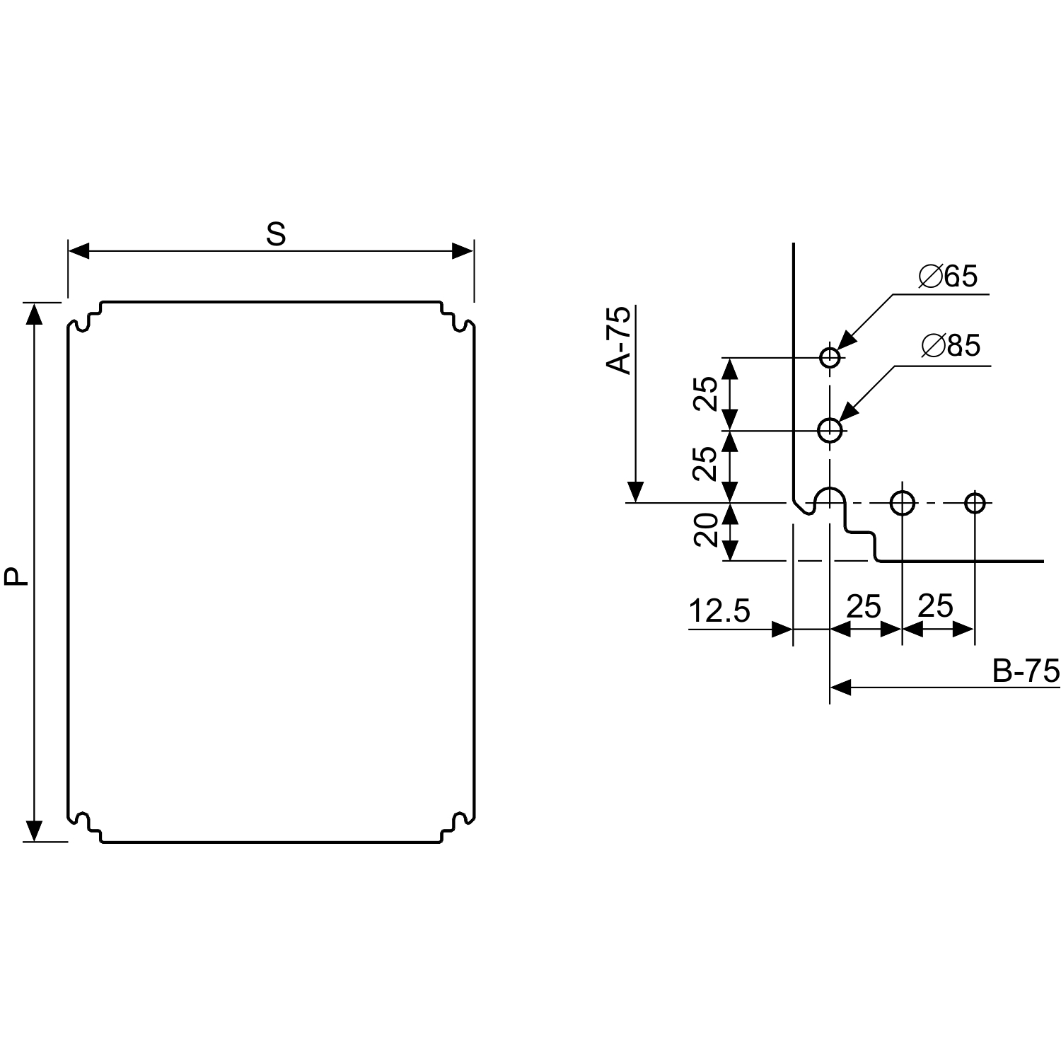 Schneider Electric PanelSeT Series Mounting Plate, 325mm H, 250mm W for Use with CRN, S3X, Spacial S3D, Thalassa PLM
