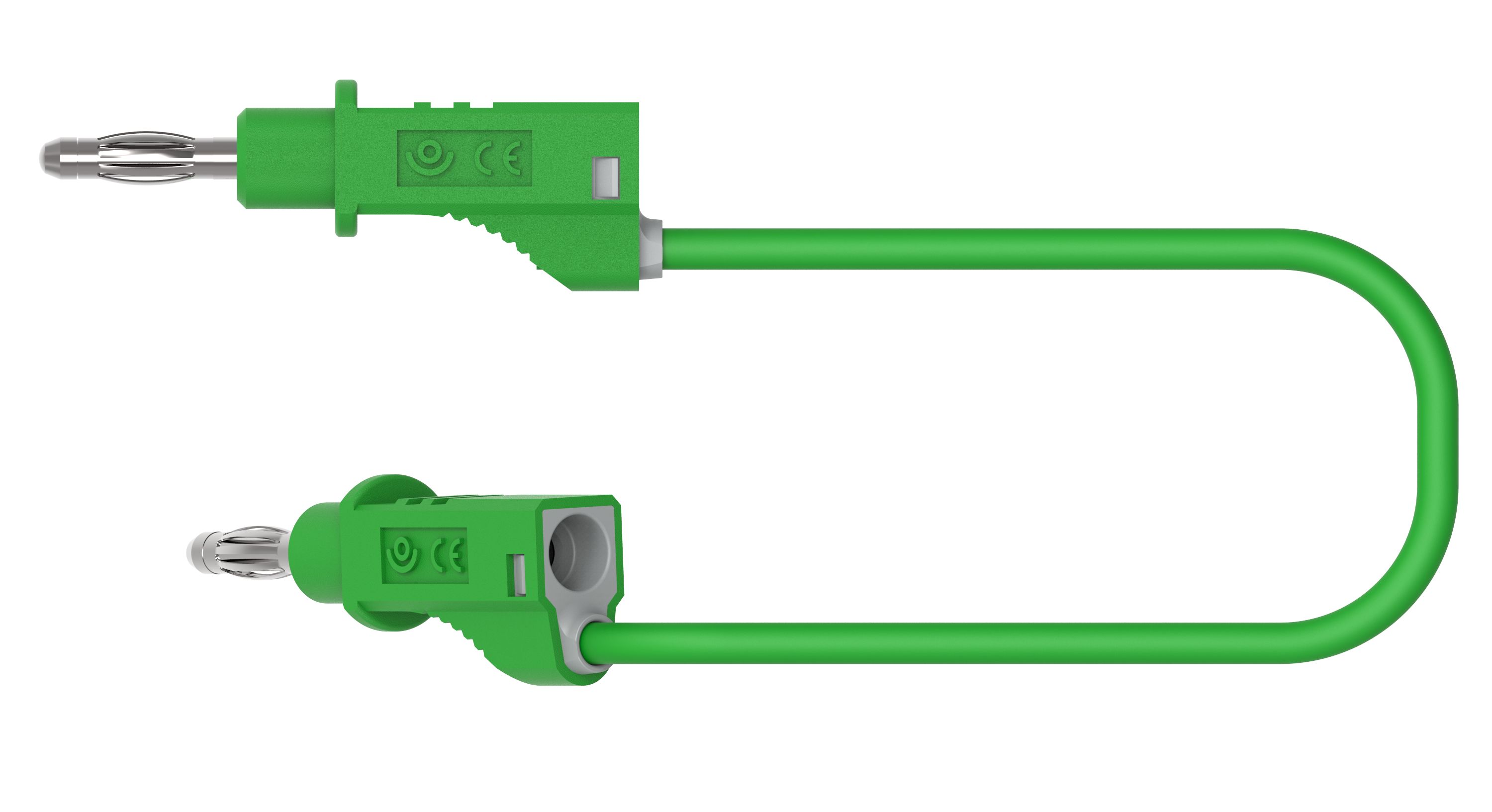Electro PJP Plug, 12A, 30/60V ac/dc, Green, 200mm Lead Length