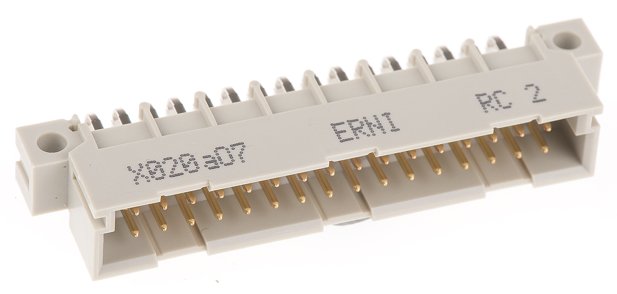 ERNI ERNIPRESS 32 Way 2.54mm Pitch, Type B/2 Class C1, C2, 2 Row, Right Angle DIN 41612 Connector, Plug