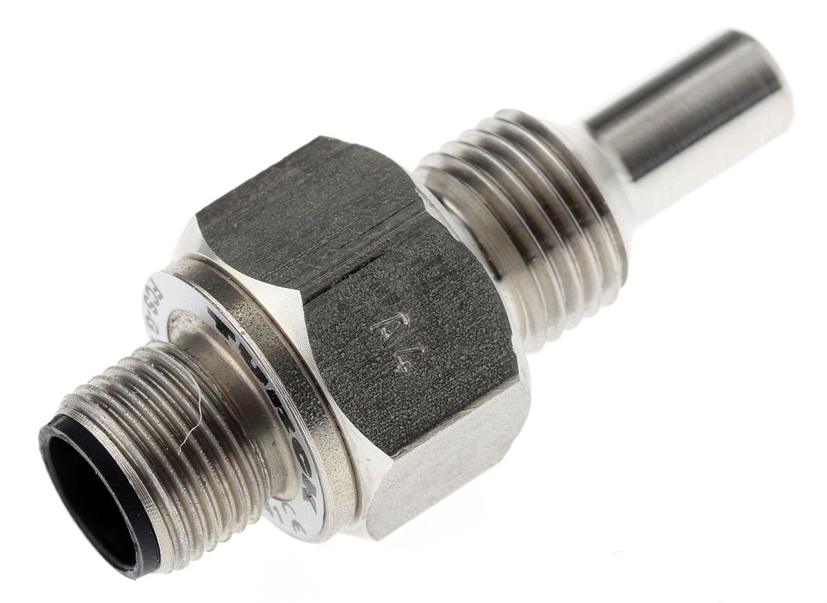 Turck FCS Series Remote Sensor Flow Sensor for Gas, Liquid, 1 (Water) cm/s, 3 (Oil) cm/s Min, 150 (Water) cm/s, 300