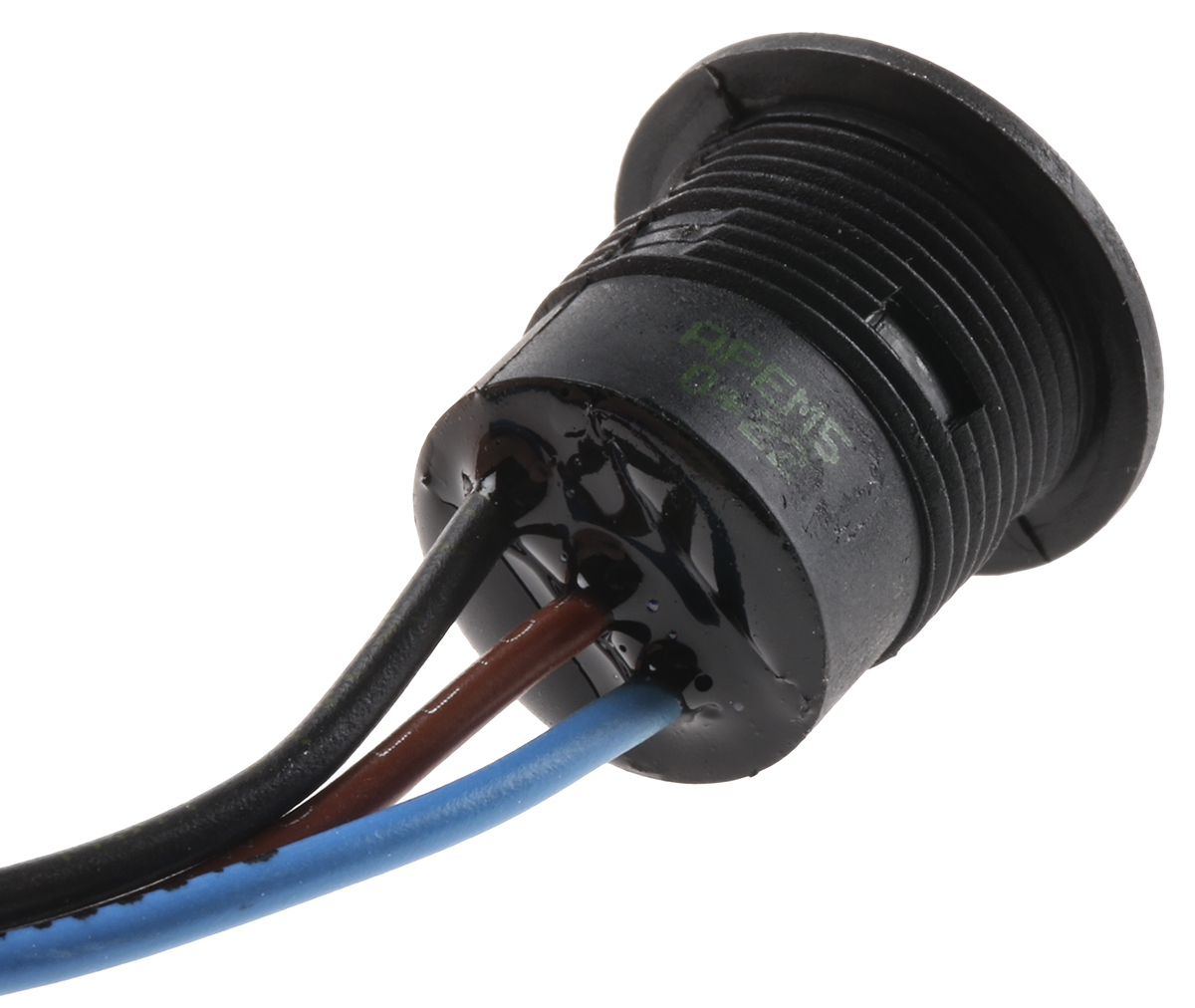 APEM Push Button Switch, Panel Mount, 16.2mm Cutout, SPDT, 24V dc, IP67