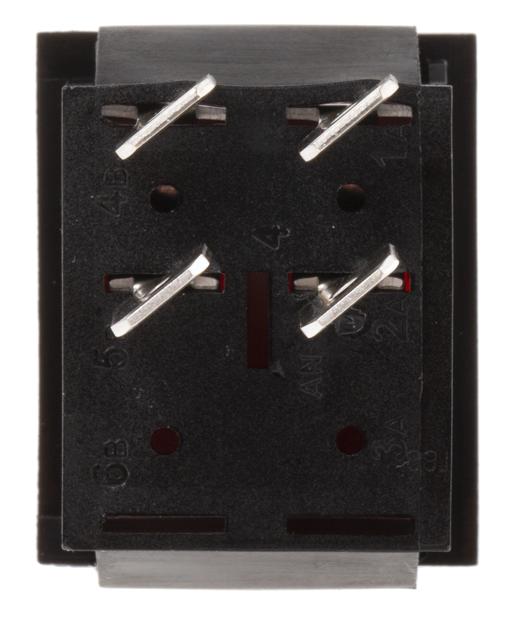 Arcolectric (Bulgin) Ltd Illuminated DPST, On-Off Rocker Switch Panel Mount