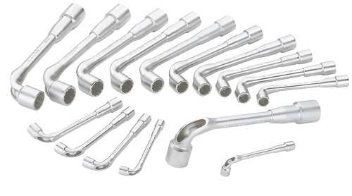 SAM Hex Tubular Box Spanner Set, 16 Pieces, 8 → 24 mm Tip