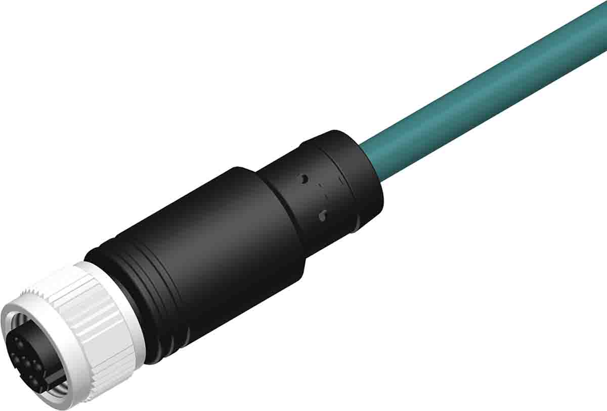 RS PRO 4 way Female M12 to Cable, 5 m