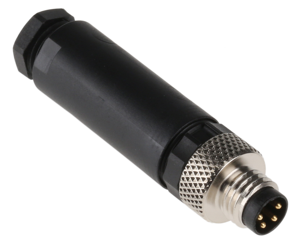 Lumberg Automation Circular Connector, 4 Contacts, Cable, M8 Connector, Plug, Male, IP67, RSMCK Series