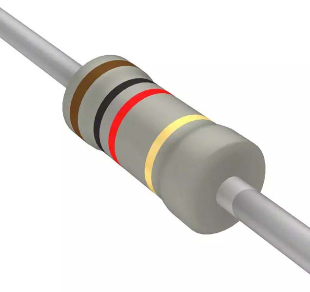TE Connectivity 10kΩ Carbon Film, Ceramic Resistor 0.25W ±5% 1623927-4