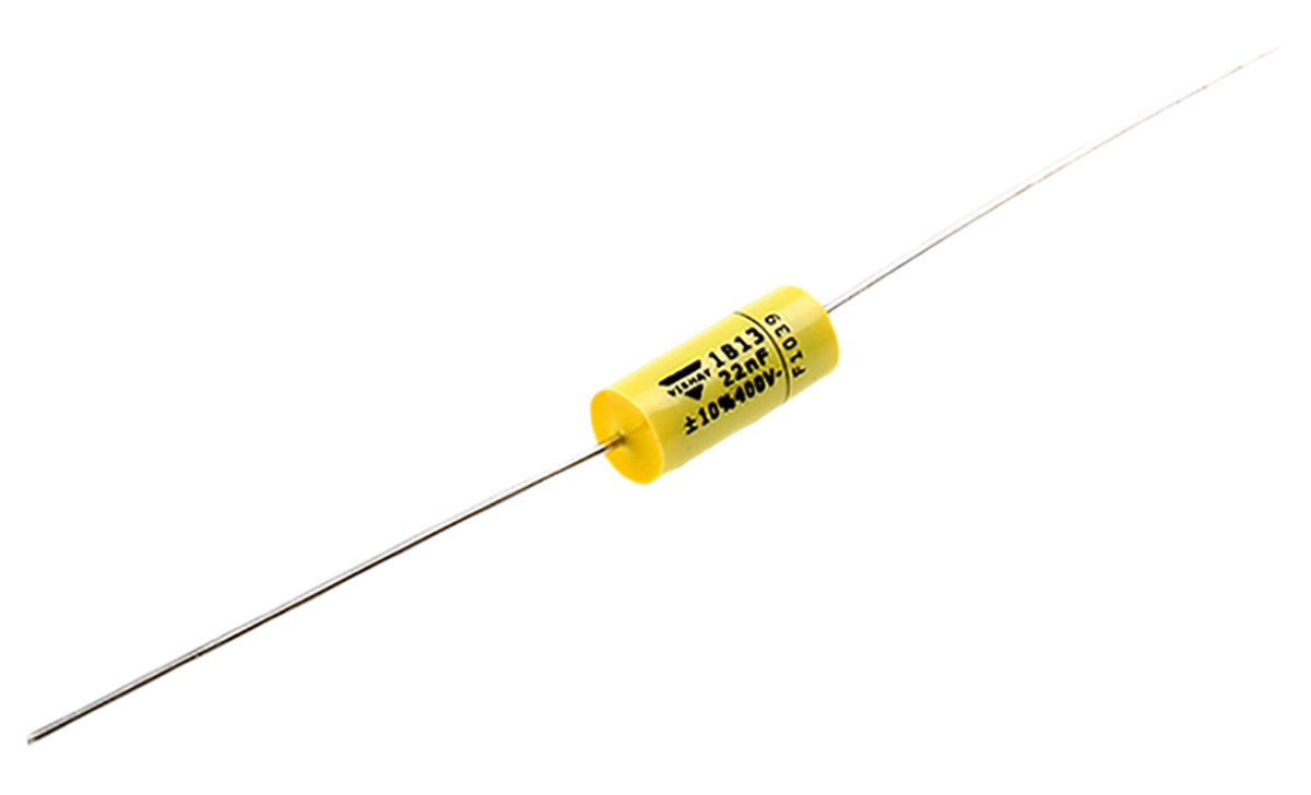 Vishay MKT 1813 Metallised Polyester Film Capacitor, 200 V ac, 400 V dc, ±10%, 22nF, Through Hole
