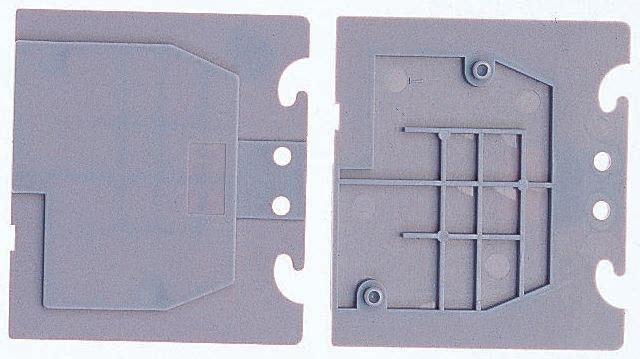 Entrelec SCF Series End Cover for Use with DIN Rail Terminal Blocks