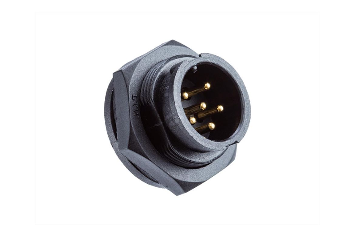 Amphenol Industrial Industrial Circular Connector, 3 Contacts, Threaded, Plug, Male, IP67, Ceres Series
