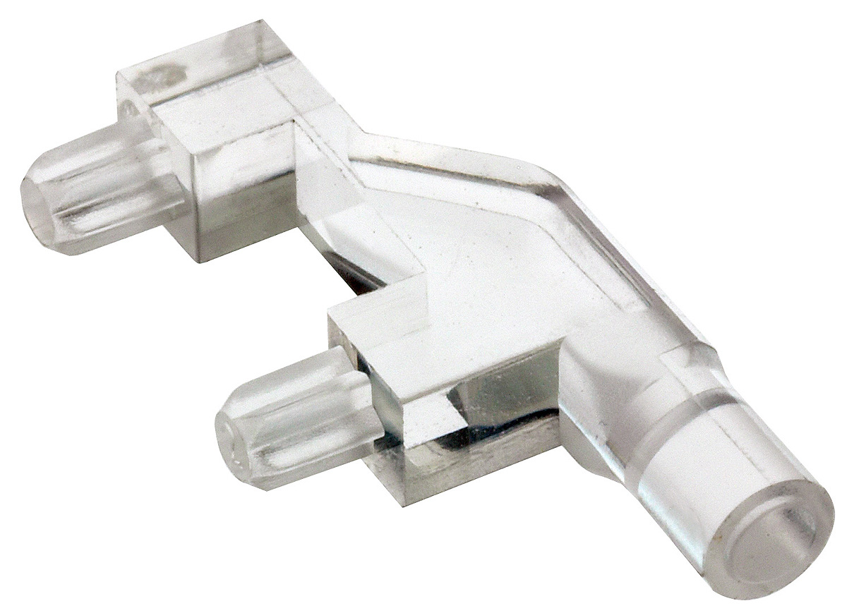 1271.1000 MENTOR, PCB Mounted Right Angle LED Light Pipe, Clear Round Lens