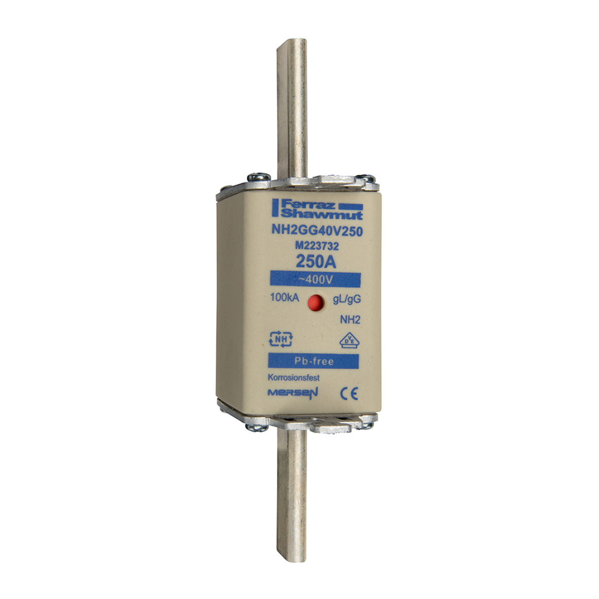 Mersen 250A NH Fuse, NH2, 400V ac