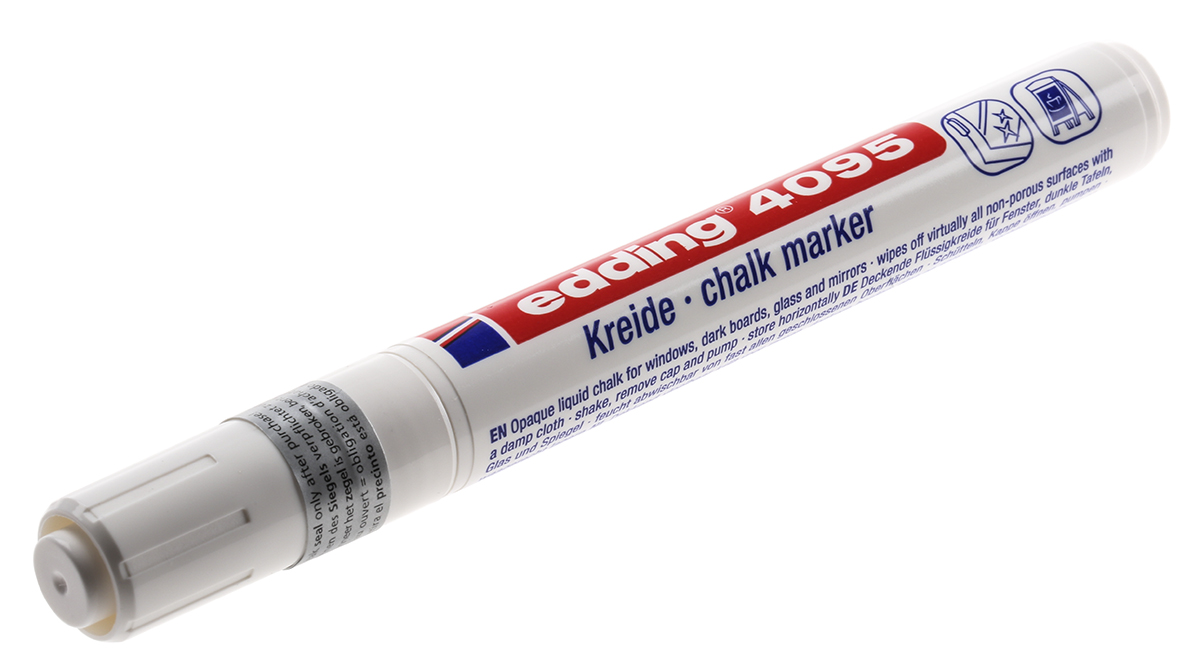 Edding Fine Tip White Marker Pen