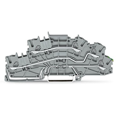 WAGO 2003-6645 TOPJOB S Series Grey, 2.5mm², 3-Level, Push In Termination