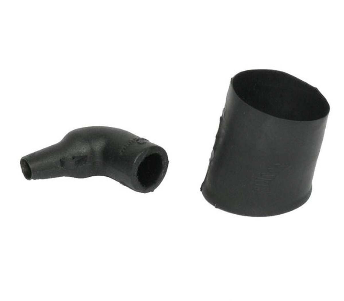 TE Connectivity Straight Black, Polyolefin, 24.6mm