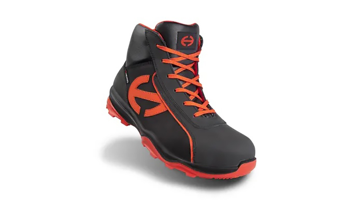 Heckel RUN-R Black, Red Composite Toe Capped Men's Safety Boots, UK 10.5, EU 45
