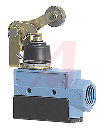 Honeywell BZE6 Series Roller Lever Limit Switch, NO/NC, IP66, SPDT, Die Cast Zinc Housing, 600V ac Max, 15A Max