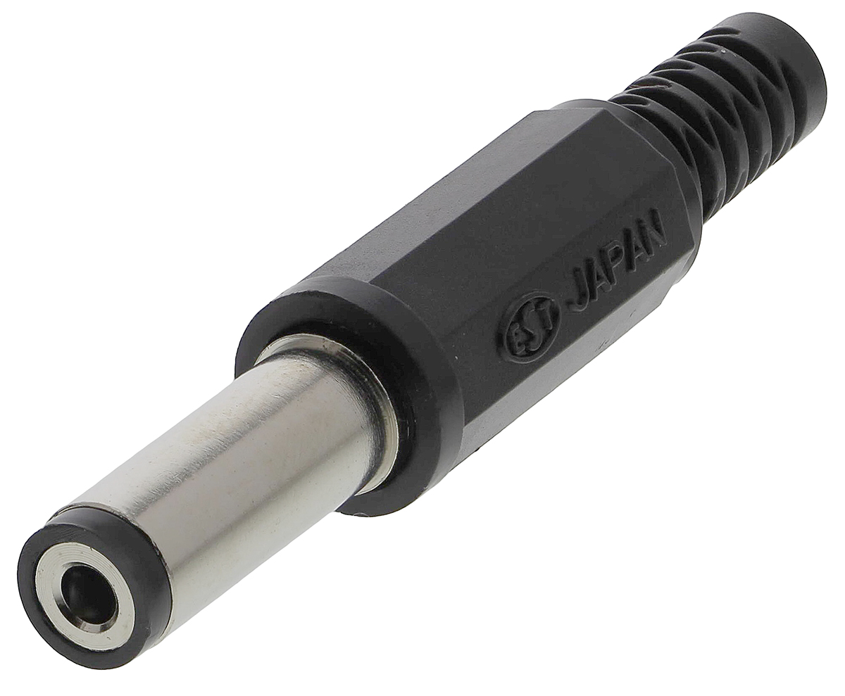 Lumberg, NES/J DC Plug Rated At 500.0mA, 12.0 V, Cable Mount, length 43.0mm, Nickel