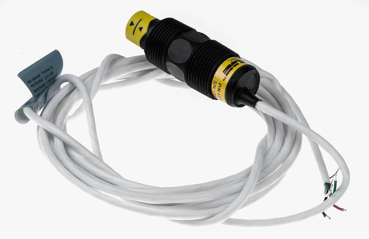 Flowline Switch-Tek Series Ultrasonic Level Switch Ultrasonic Level Sensor, Vertical, PP Body