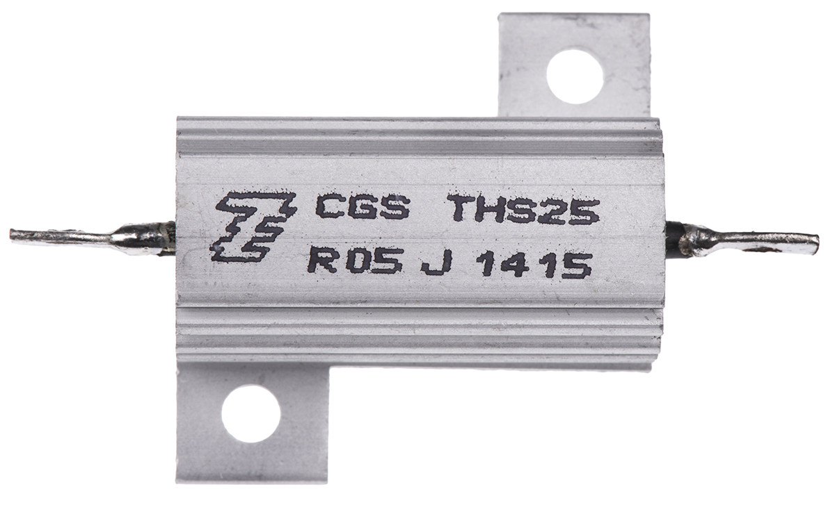 TE Connectivity, 50mΩ 25W Wire Wound Chassis Mount Resistor THS25R05J ±5%