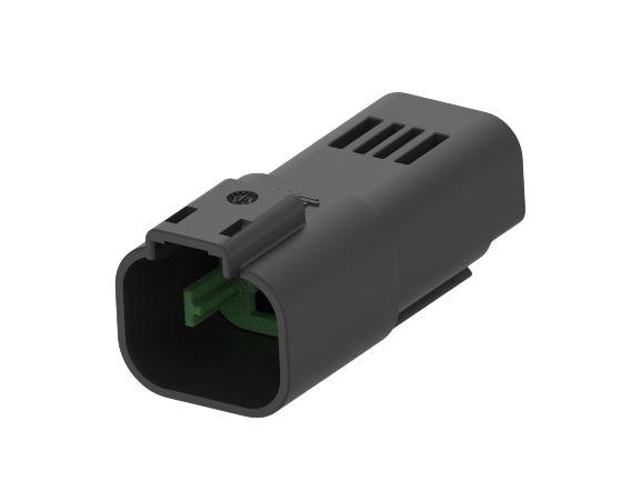TE Connectivity, Superseal Pro Automotive Connector Plug Black Cable Mount 3 Way, Cable Termination 1-2356631-2
