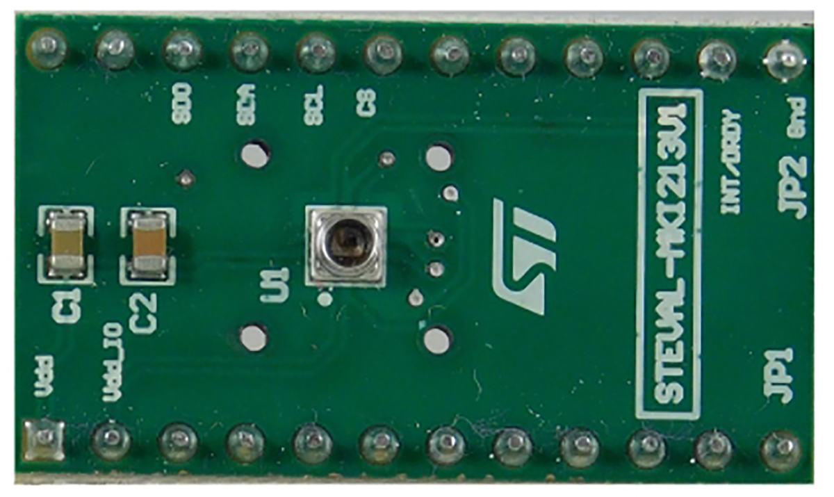 STMicroelectronics STEVAL-MKI213V1 Adapter Board for use with LPS27HHW MEMS devices, STEVAL-MKI109V3 motherboard,