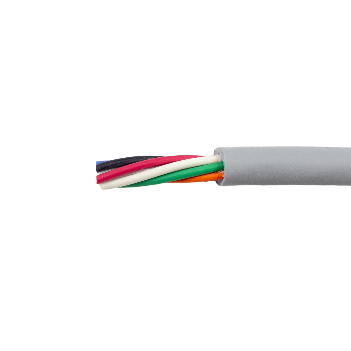 Alpha Wire Ecogen Ecoflex Control Cable, 6 Cores, 0.28 mm² 24 AWG, Unscreened, 30 m, Grey Modified Polyphenylene Ether
