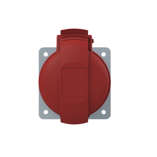 Amphenol Industrial, 2CMA1 IP44 Red Panel Mount 3P+E Industrial Power Socket, Rated At 32A, 415 V