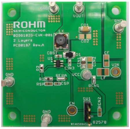 ROHM BD9G102G-EVK-001 Buck Converter for BD9G102G-LB for 1 Channel Buck DC/DC Converter