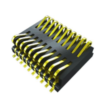 Samtec FSI Series Straight Surface PCB Header, 30 Contact(s), 1 mm Pitch, 2 Row, Shrouded