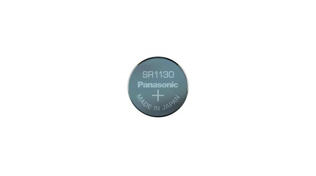Panasonic SR1130 Button Battery, 1.55V, 11.6mm Diameter