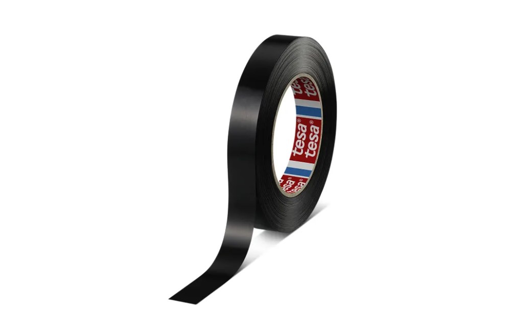 Tesa 4288 Black Strapping Tape, 66m x 25mm