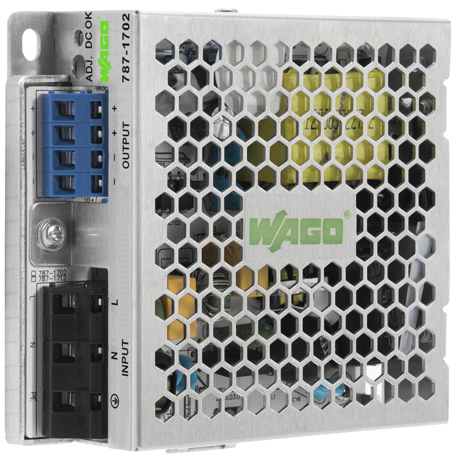 WAGO Switching Power Supply, 787-1701, 12V dc, 8A, Dual Output, 125 → 375V Input Voltage