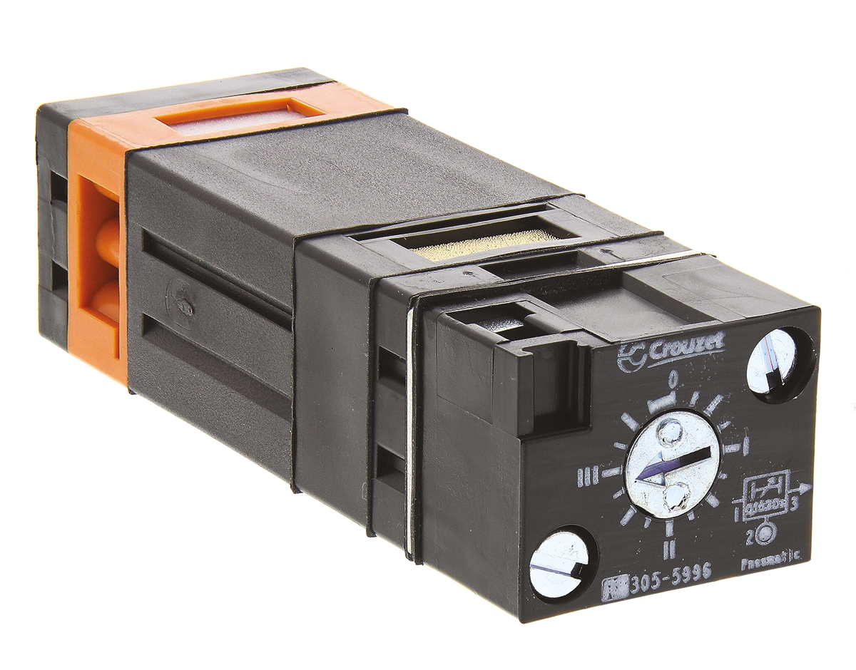 Crouzet 81 series 0.1s to 30s Pneumatic Timer, 8 bar max