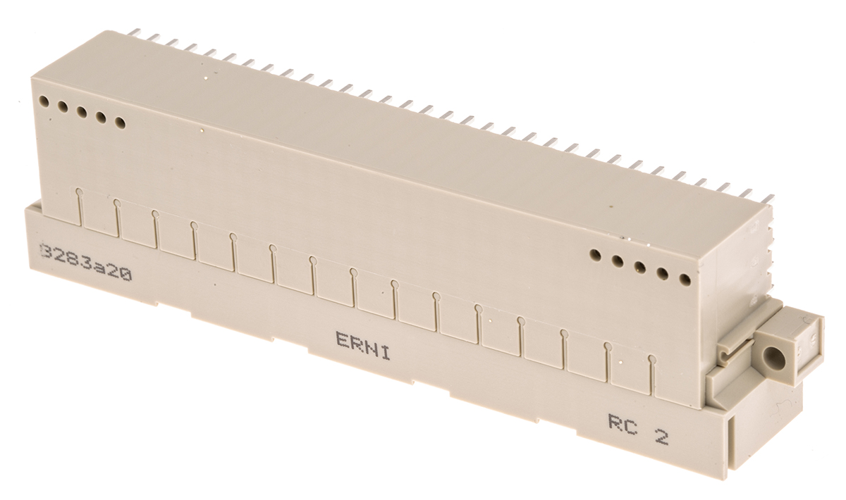 ERNI ERNIPRESS 160 Way 2.54mm Pitch, Type E160 Class C1, C2, 5 Row, Right Angle DIN 41612 Connector, Plug