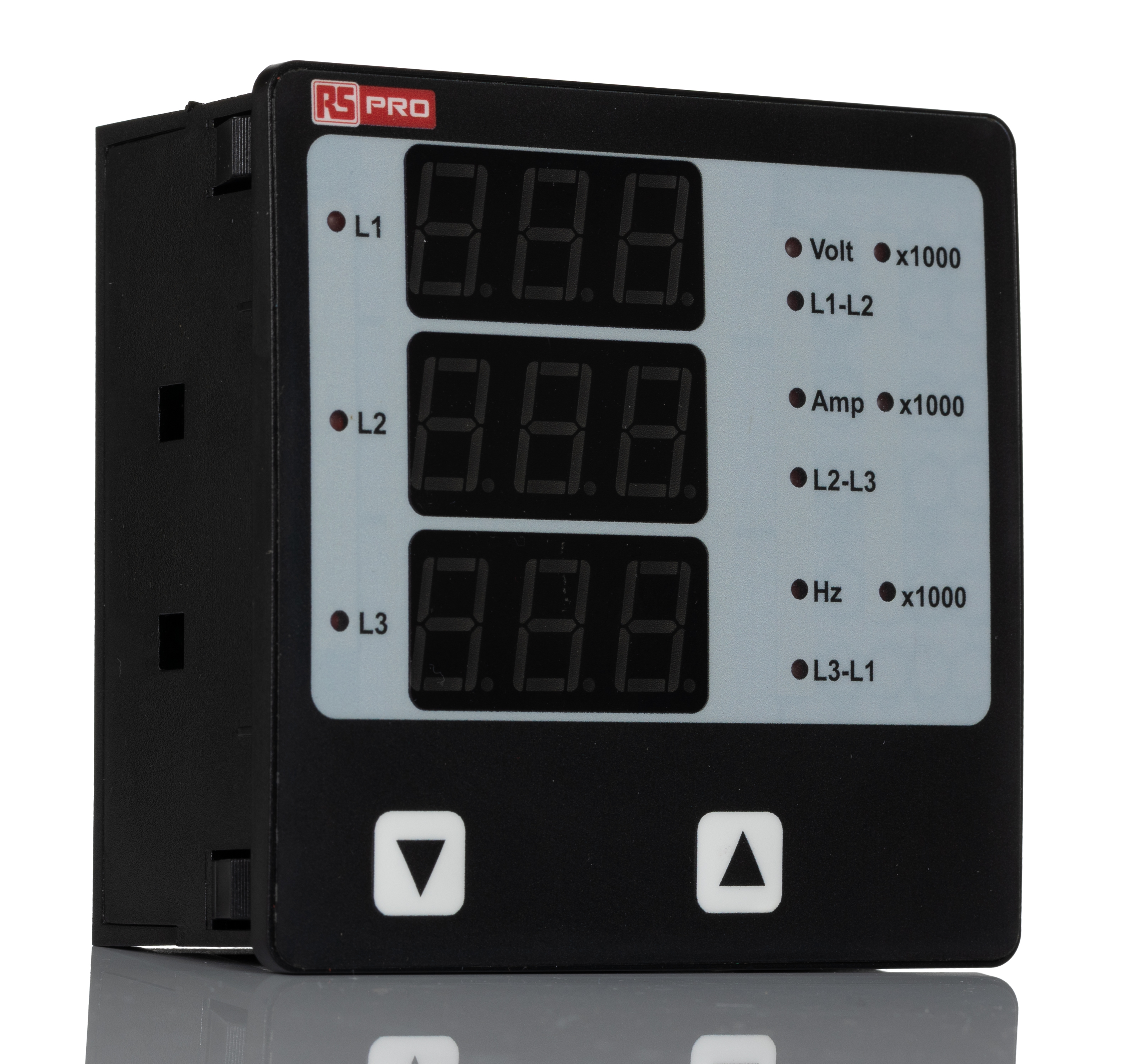 RS PRO LED Digital Panel Multi-Function Meter, 92mm x 92mm