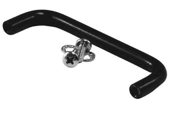 Hammond Black Powder Coating Steel Drawer Handle 77 mm Height, 25mm Width, 6mm Length