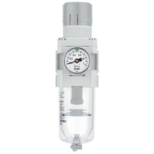 SMC AW40 Filter Regulator, 5μm, G 1/2, Automatic, Manual, 10 bar